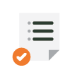 Checkmark on document graphic