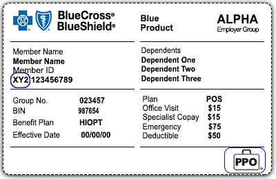 Health Plan ID Card - Member - Health Plan of Nevada