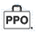 PPO in a suitcase logo