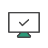Icon: Computer checkmark
